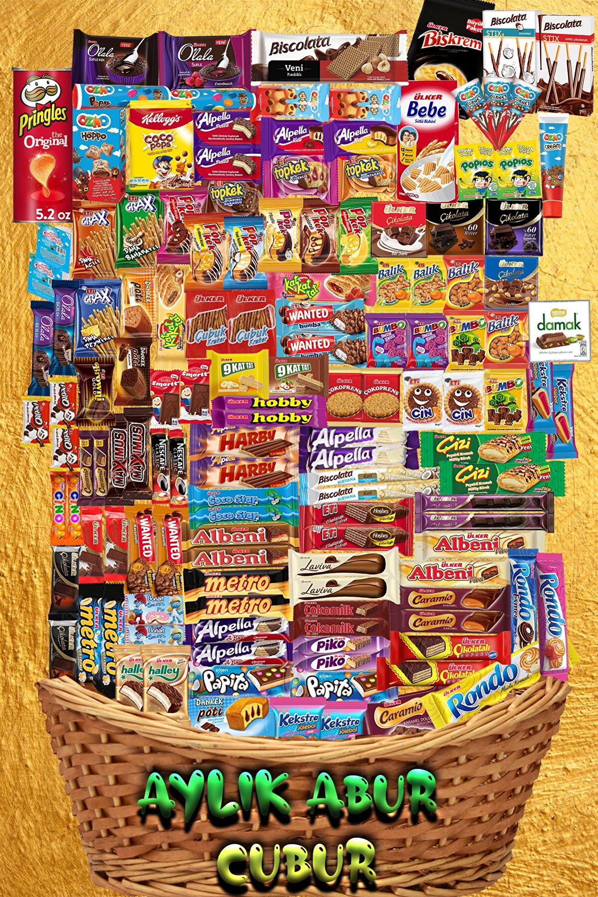 Ülker Aylık Abur Cubur Çikolata Kek Paketi - 139 Parça aylıkaburcuburpaketi139